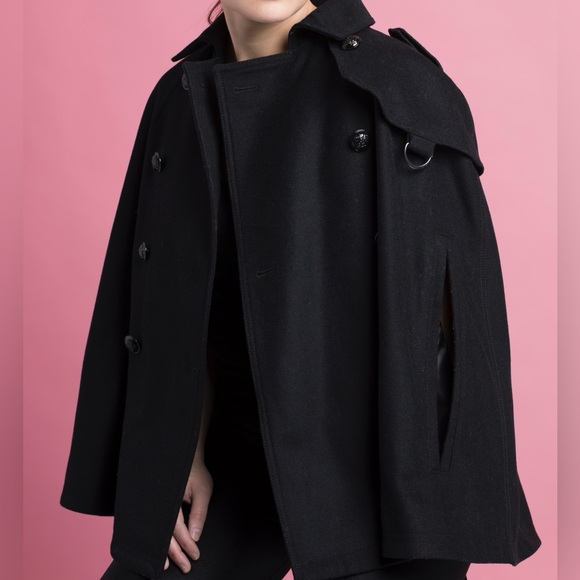 Banana Republic Italian Wool Cape Jacket - Size XS - Picture 4 of 11